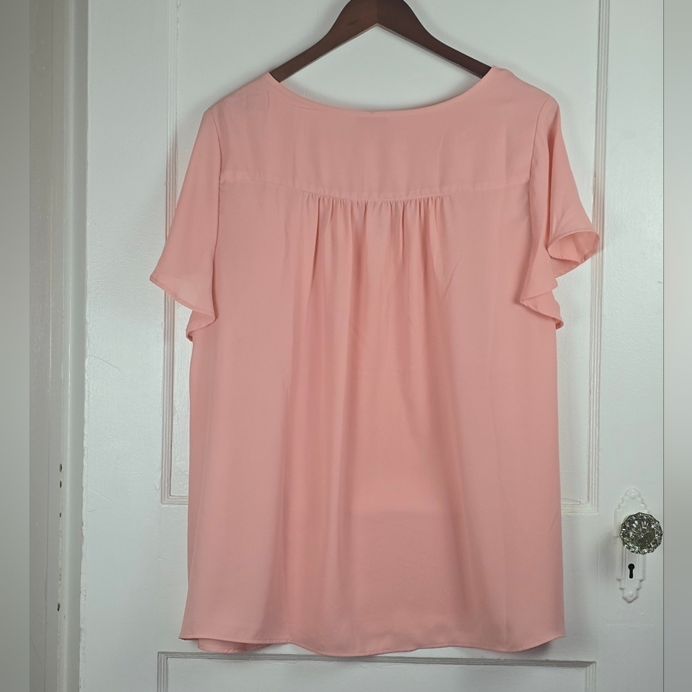 Torrid Peachy Pink Swing Blouse Plus 1X - Picture 2 of 13